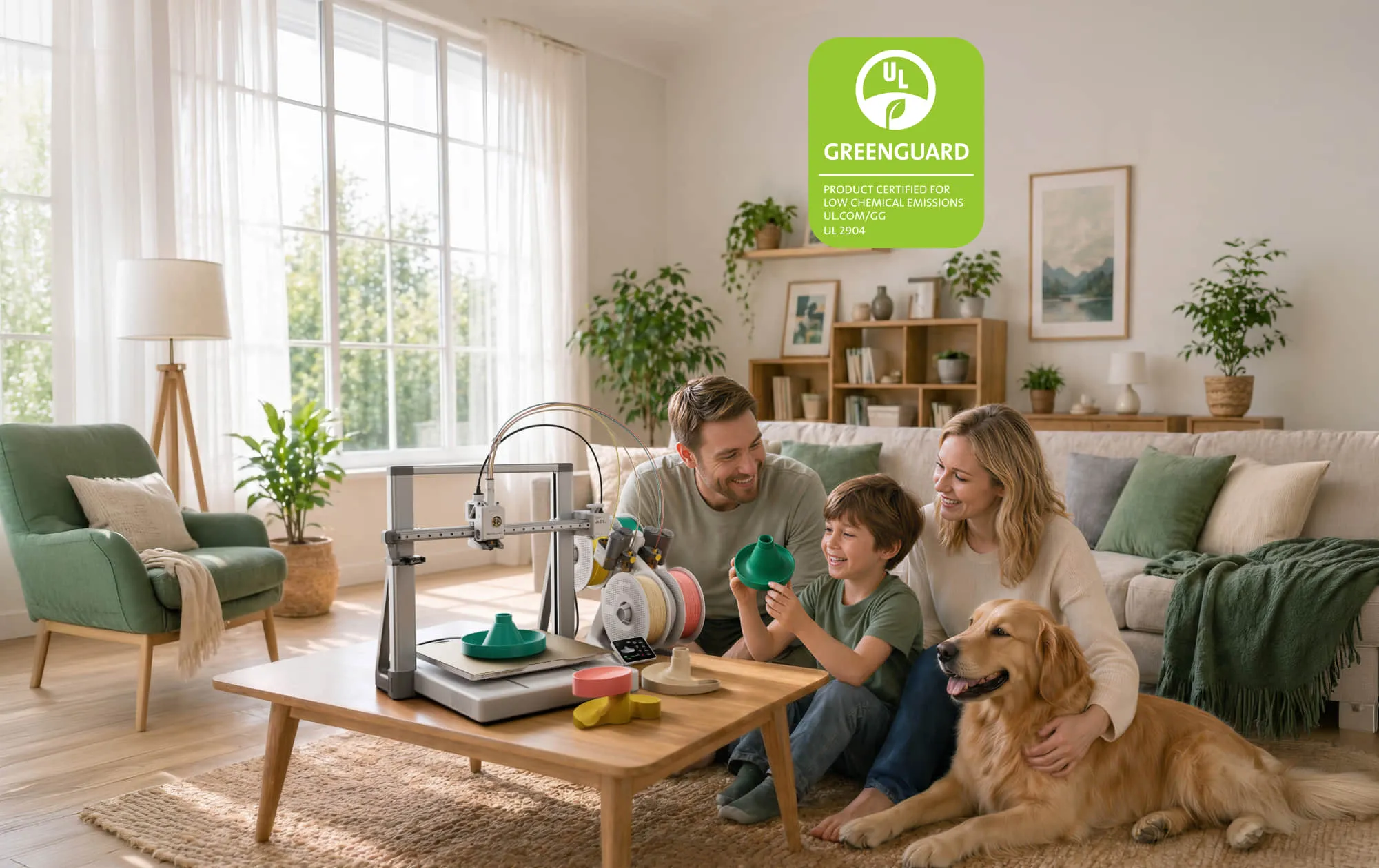 Selo de certificação UL GREENGUARD da A2L