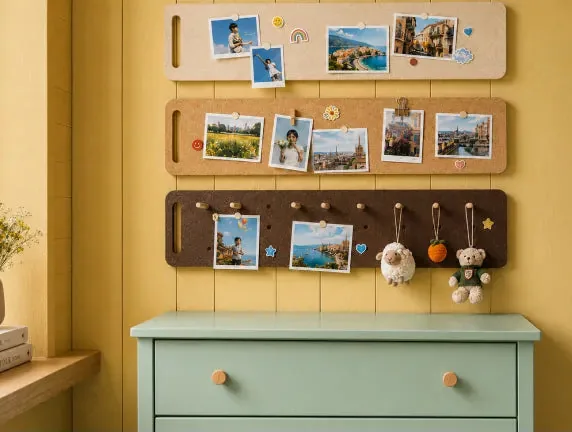 Painéis com fotos impressas em cores