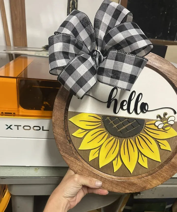 Peça de decoração cortada a laser